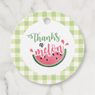 Étiquettes Cadeau Merci Melon Watermelon premier anniversaire