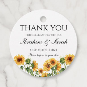 Étiquettes Cadeau Merci nikah mariage musulman faveur floral