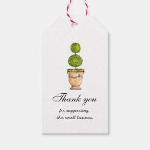 Étiquettes-cadeau Merci opiacé pour le soutien aux petites entrepris