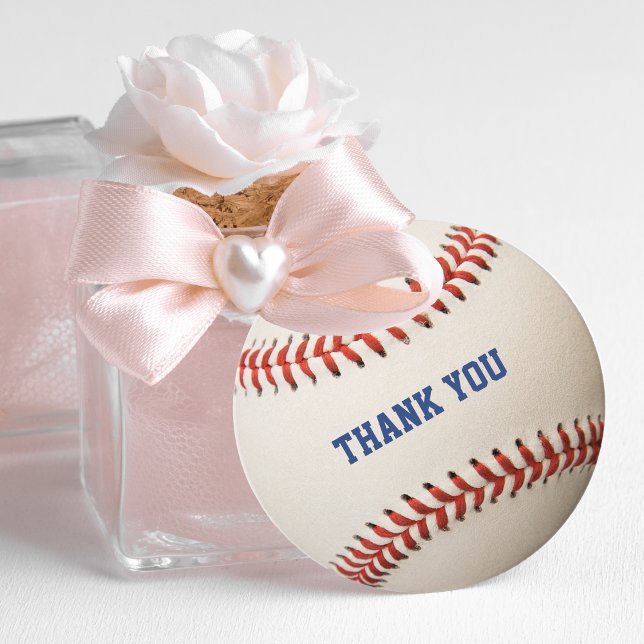 Étiquettes Cadeau Merci photo de baseball Softball Couple (Baseball Softball Couple Photo Thank You Favor Tags)