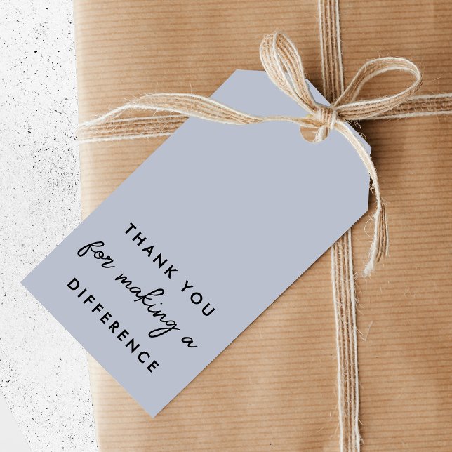 Étiquettes-cadeau Merci pour faire une différence (Créateur téléchargé)