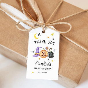 Étiquettes-cadeau Merci pour la Baby Shower d'Halloween