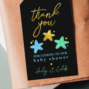 Étiquettes-cadeau Merci pour la Baby Shower Twinkle Twinkle Little S