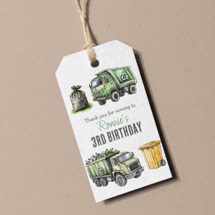Étiquettes-cadeau Merci pour la fête d'anniversaire sur le thème des