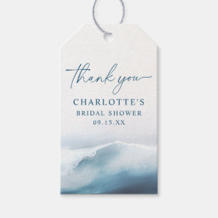 Étiquettes-cadeau Merci pour la plage océanique 
