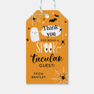 Étiquettes-cadeau Merci pour le panier de Boo d'Halloween Spooktacul