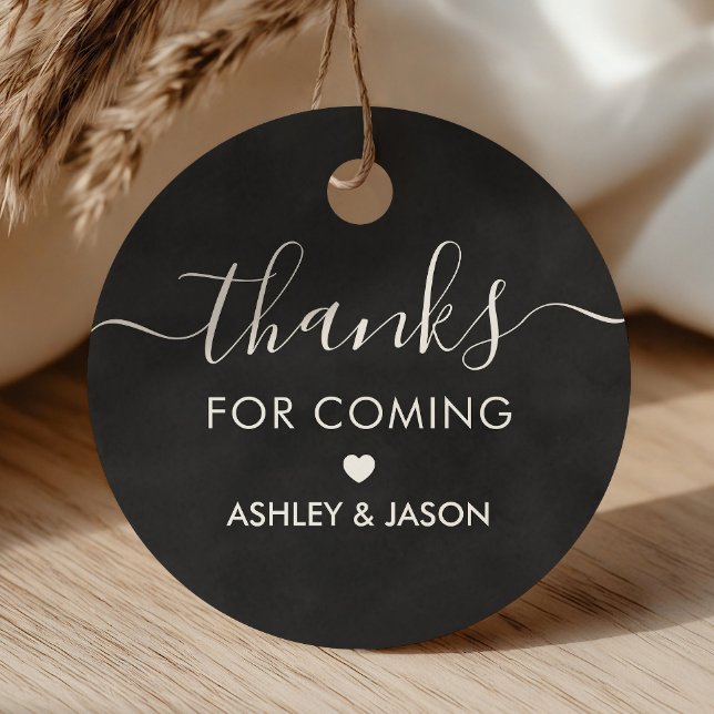 Étiquettes Cadeau Merci pour le tableau de bord du Mariage de Merci  (Créateur téléchargé)