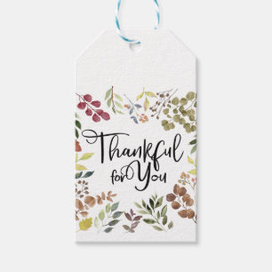Étiquettes-cadeau Merci Pour Vous - Thanksgiving