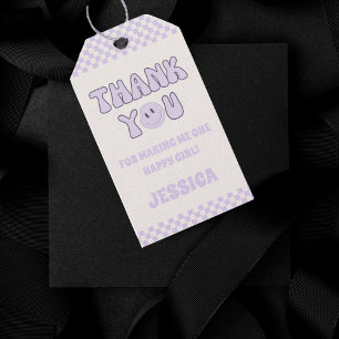 Étiquettes-cadeau Merci Retro Super 1er anniversaire Fête Favoriser