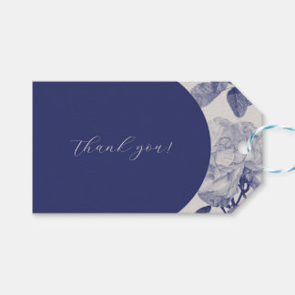 Étiquettes-cadeau Merci Rose aquarelle