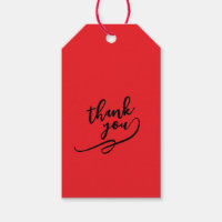 Merci Rouge Écarlate Classique Unique Simple