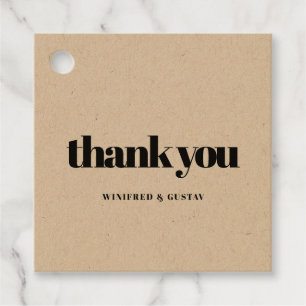 Étiquettes Cadeau Merci simple et élégant