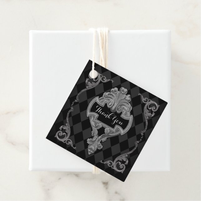 Étiquettes Cadeau Merci Steampunk (En situation)