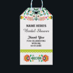Étiquettes-cadeau Merci Tag Floral Fiesta Mexique Fête des mariées<br><div class="desc">Ce tag Fiesta sont des étiquettes de remerciement parfaites,  pour votre Fête des mariées,  Hen Party ou Bachelorette.</div>