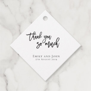 Étiquettes Cadeau Merci tant de noms/messages mariage diamant