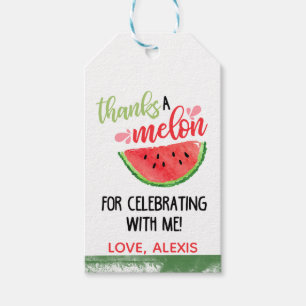 Étiquettes-cadeau Merci un Melon pour le tag Fête Favor - Rouge