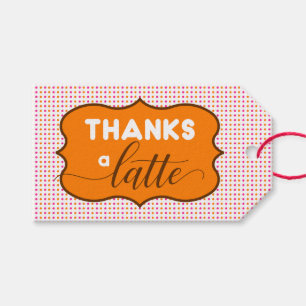 Étiquettes-cadeau Mercis orientés de butées toriques de Dunkin un