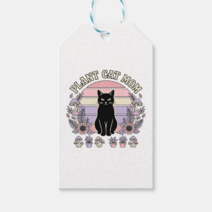 Étiquettes-cadeau Mère de chat de plante Chat Plantes Cottagecore Vi