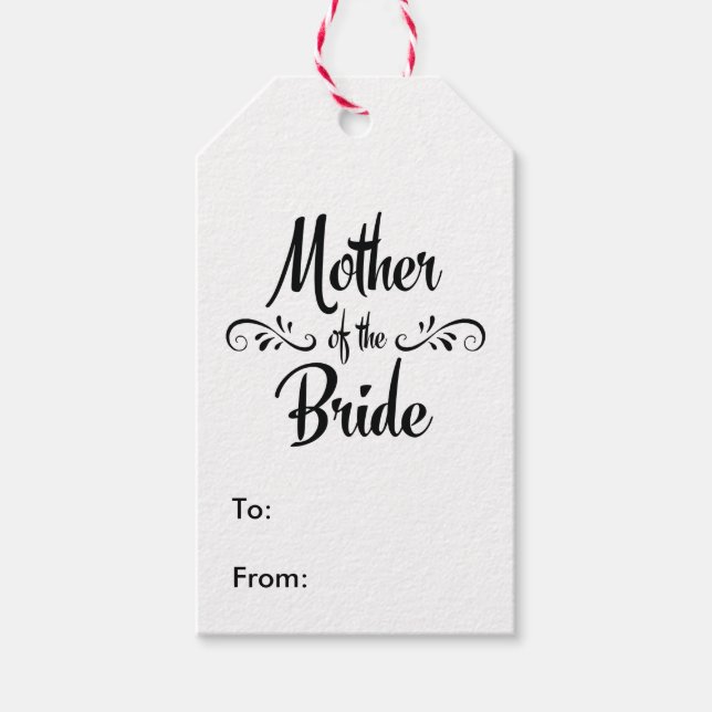 Étiquettes-cadeau Mère de la mariée - Dîner de répétition amusant (Devant)