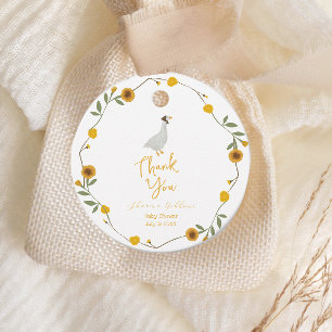 Étiquettes Cadeau Mère Fleur sauvage Jaune Goose Nurserme Rhyme