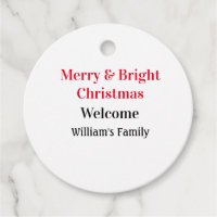 Merry Bright Christmas ajouter nom de famille bien