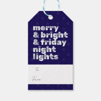 Étiquettes-cadeau Merry & Bright & Friday Night Lights Tag