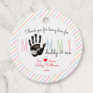 Étiquettes Cadeau Message du Baby shower Bump Ultrasound Cute