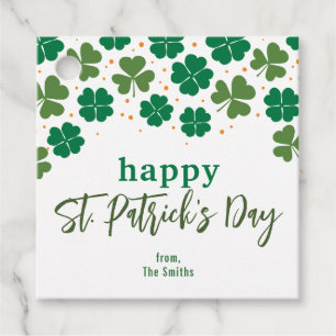 Étiquettes Cadeau Message PERSONNALISÉ - Joyeuse St. Patrick's Day