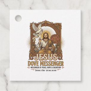 Étiquettes Cadeau Messager Jésus Colombe Messager Jésus Colombe Chré