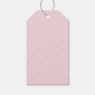 Étiquettes-cadeau Micro pois de printemps | Douce rose pâle