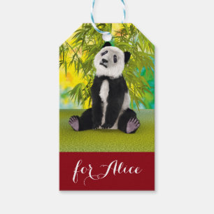 Étiquettes-cadeau Mignon Ours Panda Kawaii Amoureux des Animaux Cade