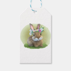Étiquettes-cadeau Mignonne Bunnyfor Pâques pour une humeur positive