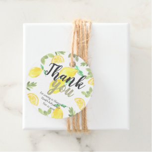Étiquettes Cadeau Mignonne citron rustique babyshower tag faveur