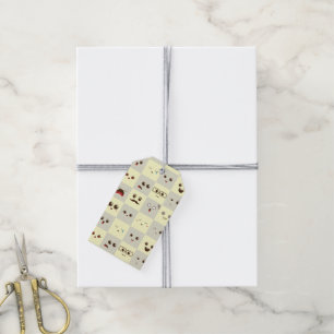 Étiquettes-cadeau Mignonne face