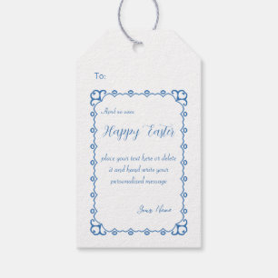 Étiquettes-cadeau Mignonne lapin de Pâques 01