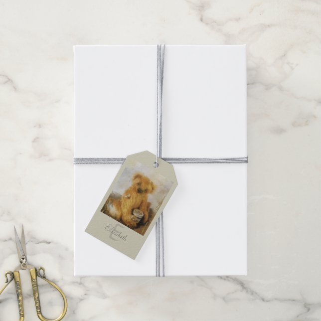 Étiquettes-cadeau Mignonne Ours De Miel Teddy - Couture artisanale (Avec de la ficelle)