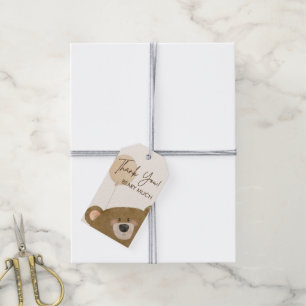 Étiquettes-cadeau Mignonne Ours Nous Pouvons Attendre Baby shower Se