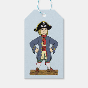 Étiquettes-cadeau Mignonne Pirate