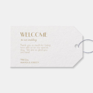 Étiquettes-cadeau Mini-or moderne Art déco Mariage Tags cadeaux