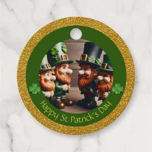 Étiquettes Cadeau Miniature Leprechaun St Patrick's Day Merci RFT05