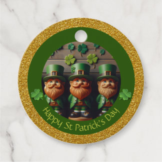 Étiquettes Cadeau Miniature Leprechaun St Patrick's Day Merci RFT06