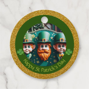 Étiquettes Cadeau Miniature Leprechaun St Patrick's Day Merci RFT07