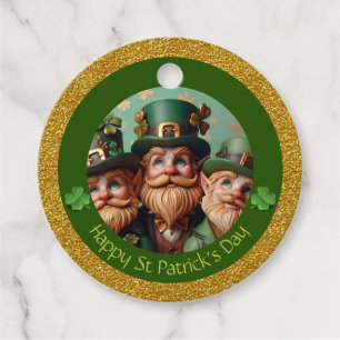 Étiquettes Cadeau Miniature Leprechaun St Patrick's Day Merci RFT08