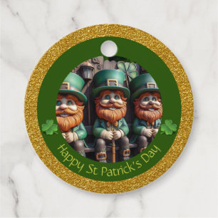 Étiquettes Cadeau Miniature Leprechaun St Patrick's Day Merci RFT10