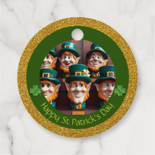 Étiquettes Cadeau Miniature Leprechaun St Patrick's Day Merci RFT12