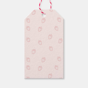 Étiquettes-cadeau Minimalisme de la Fraise