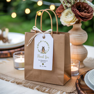 Étiquettes-cadeau Minimalist Woodland Baby Shower Gift Tag