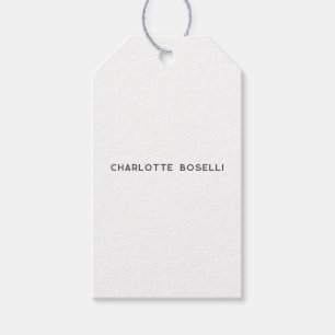 Étiquettes-cadeau Minimaliste Élégant Classique Professionnel Simple