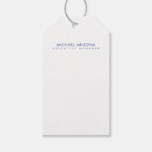 Étiquettes-cadeau Minimaliste Moderne Simple Nom Propre