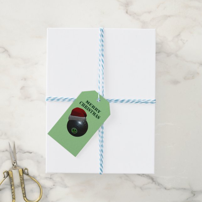 Étiquettes-cadeau Minimalists Bows Joyeux Noël, (Avec de laficelle)